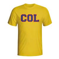 colombia country iso t shirt yellow