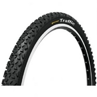 continental traffic 26 x 21 inch reflex black tyre with free tube