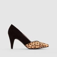 Court Shoes with Leopard Print Detail