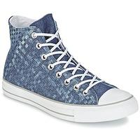 Converse CHUCK TAYLOR ALL STAR DENIM WOVEN HI men\'s Shoes (High-top Trainers) in blue