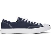 converse jack purcell jack trainer navy mens shoes trainers in blue