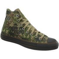 Converse All Star Print HI men\'s Shoes (Trainers) in green