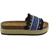 coolway sandalia womens espadrilles casual shoes in black