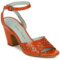 Couleur Pourpre VERNIS women\'s Sandals in orange