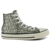 converse hi top raffia canvas shoes