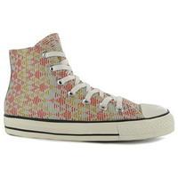 converse hi top raffia canvas shoes