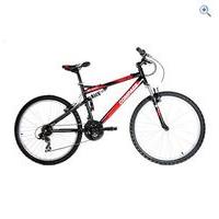 Compass 55 Degree North Steel Full Suspension Mountain Bike - Size: 18 - Colour: Black / Red