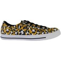 converse star mimi ox old gold black womens shoes trainers in yellow