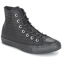 Converse CHUCK TAYLOR ALL STAR CRAFT CUIR HI women\'s Shoes (High-top Trainers) in black