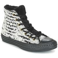 Converse CHUCK TAYLOR ALL STAR KNIT/FUR HI women\'s Shoes (High-top Trainers) in grey
