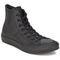 converse all star leather hi womens shoes high top trainers in black