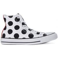 Converse ALL STAR HI WHITE BLACK DOTS women\'s Shoes (High-top Trainers) in multicolour
