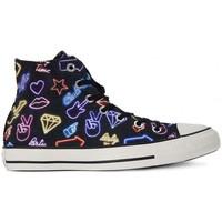 converse all star hi black neon lights womens shoes high top trainers  ...