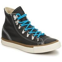 converse all star hiker womens shoes high top trainers in black