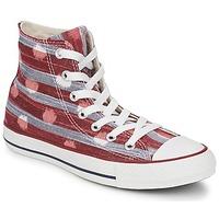 Converse ALL STAR STRIPED POLKA DOT HI women\'s Shoes (High-top Trainers) in Multicolour