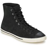 converse all star fancy leather hi womens shoes high top trainers in b ...