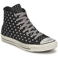 Converse ALL STAR PRINTED SUEDE HI women\'s Shoes (High-top Trainers) in black