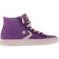 Converse Pro Lthr Vulc Mid women\'s Shoes (High-top Trainers) in purple