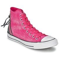 Converse ALL STAR HERO TRI ZIP SPARKLE WASH HI women\'s Shoes (High-top Trainers) in pink