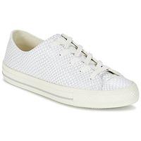 Converse CHUCK TAYLOR ALL STAR GEMMA SNAKE LEATHER OX women\'s Shoes (Trainers) in white