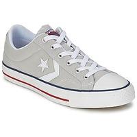 converse star player core canv ox womens shoes trainers in grey