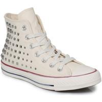 Converse Chuck Taylor Collar Studs Hi Womens White Trainers women\'s Shoes (High-top Trainers) in white