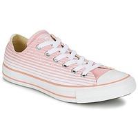 converse all star seasonal stripes ox womens shoes trainers in white