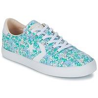 converse breakpoint floral textile ox womens shoes trainers in blue