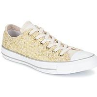Converse CHUCK TAYLOR ALL STAR PRINT WOVEN OX women\'s Shoes (Trainers) in yellow