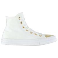 converse metallic toe cap hi top trainers