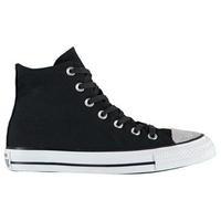 converse metallic toe cap hi top trainers