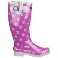 cotswold collection dog paw welly