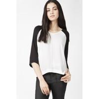 COLOURBLOCK ZIP BACK LOTUS TOP