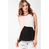 COLOURBLOCK PU TRIM VEST