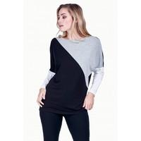 COLOUR BLOCK PANEL BATWING TOP