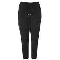 Collection Black Contrast Trousers, Black/White