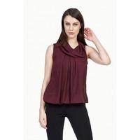 COWL NECK CHIFFON BLOUSE