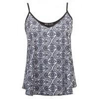 CONTRAST TILE PRINT CAMI