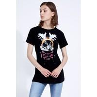 corset rock tee