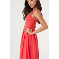 Coral Embellished Maxi Dress