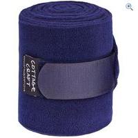 Cottage Craft Fleece Bandages (Set of 4) - Colour: Navy Blue