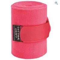 Cottage Craft Fleece Bandages (Set of 4) - Colour: Pink