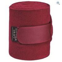 cottage craft fleece bandages set of 4 colour deep red