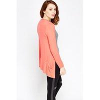 Coral Light Weight Open Cardigan