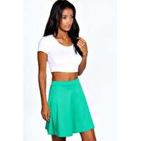 colour pop skater skirt emerald