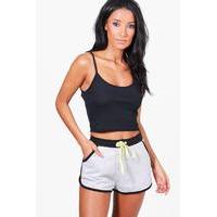 Contrast Binding Shorts - grey