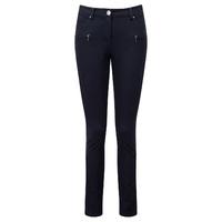 Cotton Stretch Zip Pocket Trousers (Navy / 18)