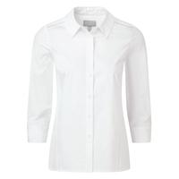cotton pleat back shirt white 16