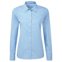 cotton shirt pale blue mosaic print 08