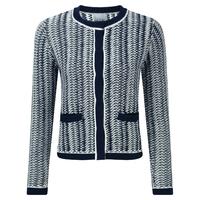 Cotton Textured Jacket (Navy Soft White / 20)